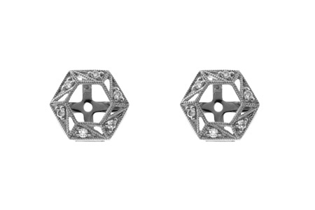 B046-17557: EARRING JACKETS .08 TW (FOR 0.50-1.00 CT TW STUDS)