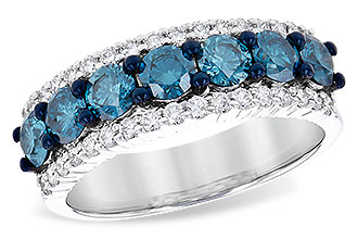 B235-21229: LDS WED RG 1.26 BLUE DIAS 1.70 TGW