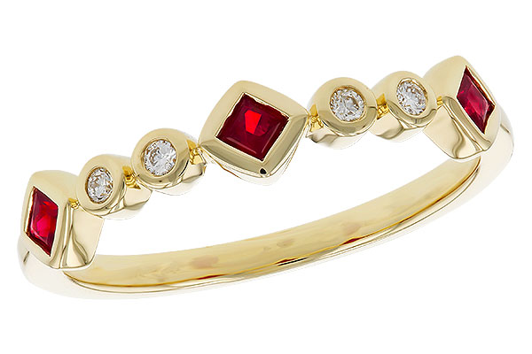 B320-67620: LDS WED RG .22 RUBY .27 TGW
