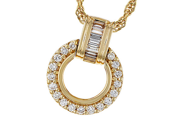 B320-72175: NECKLACE .12 BAG .33 TW