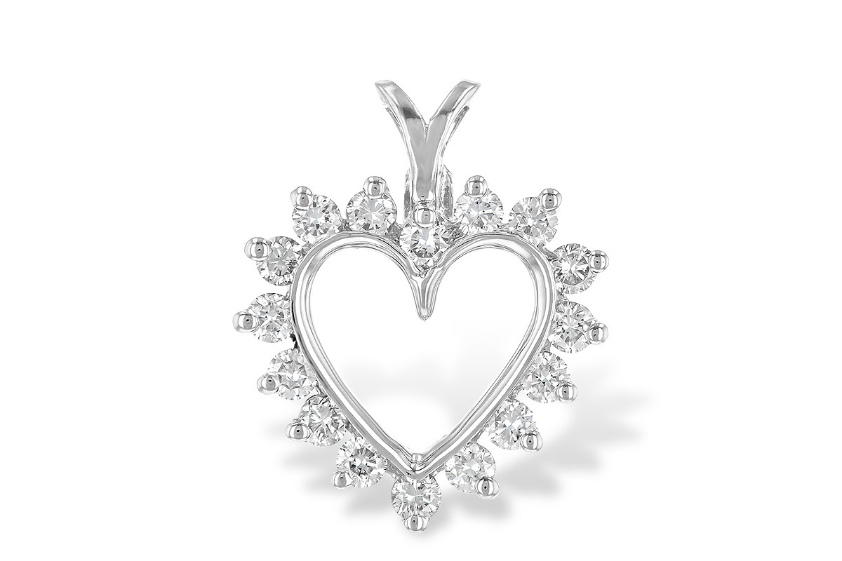 C052-48538: HEART PENDANT .45 TW