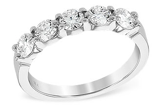 C231-58466: LDS DIA WED RG 1.00 TW (5 STONES)