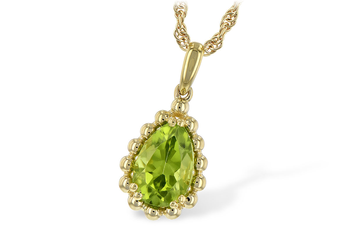 C235-22166: NECKLACE 1.30 CT PERIDOT