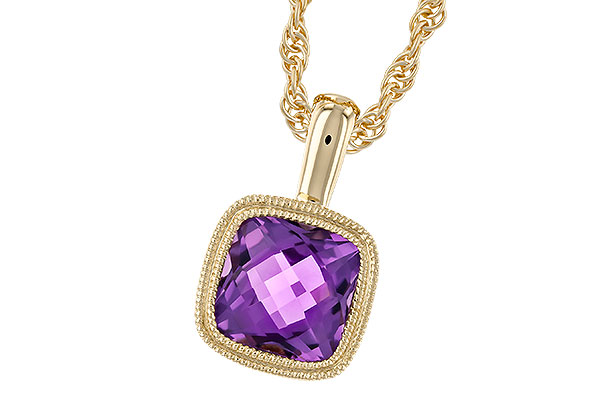 C319-79366: NECKLACE .82 AMETHYST