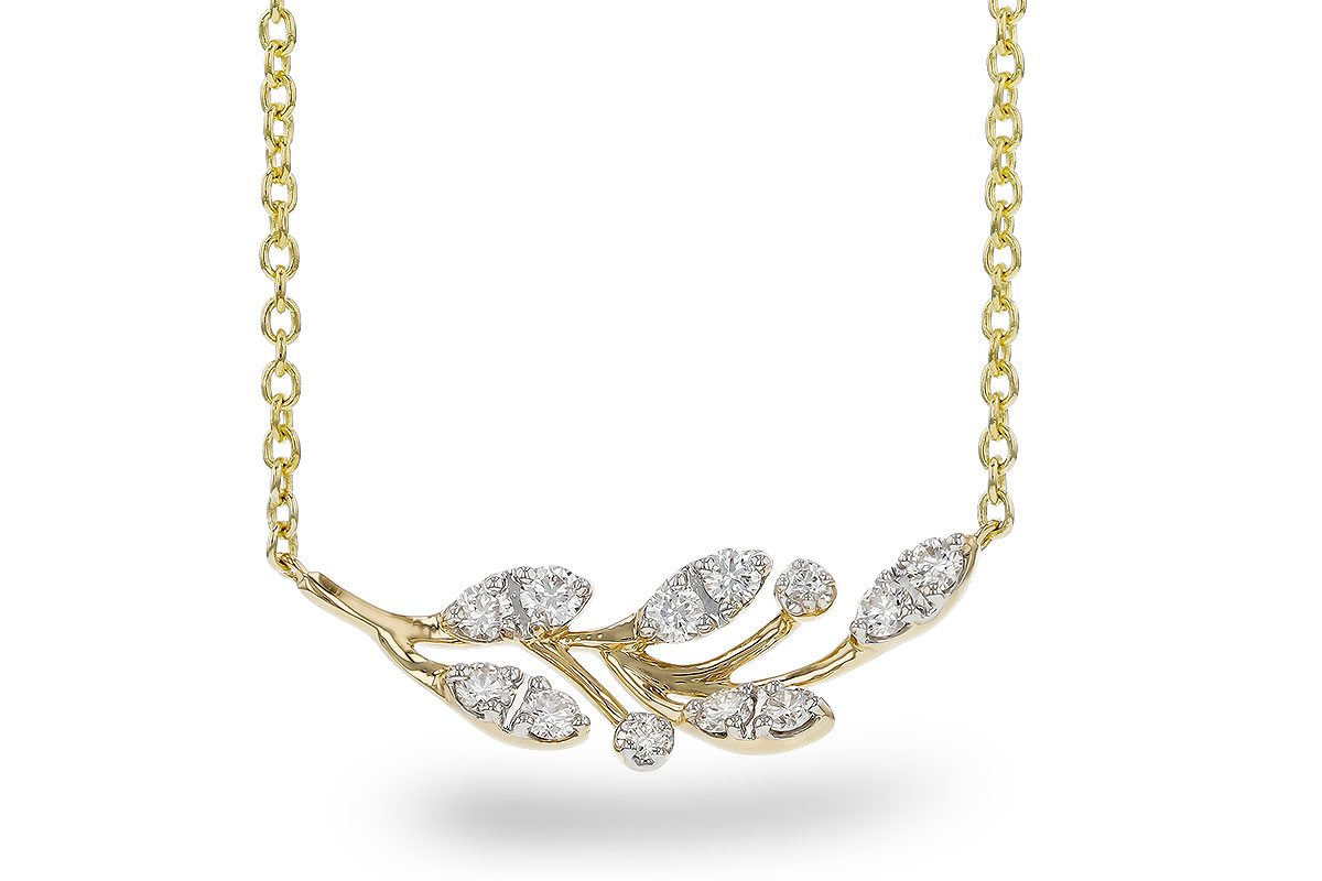C320-66638: NECKLACE .32 TW (18")