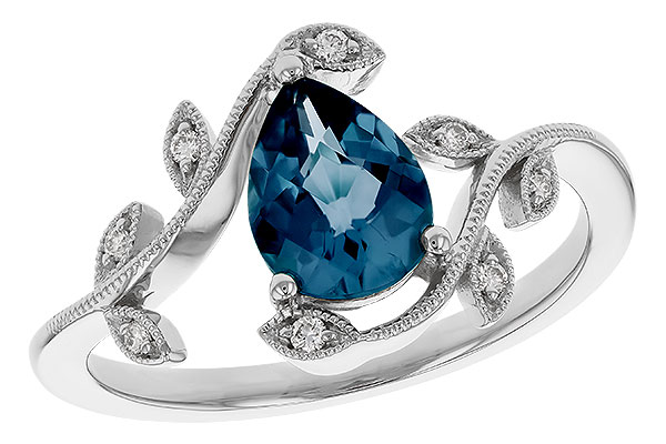 C320-67602: LDS RG 1.20 LONDON BLUE TOPAZ 1.26 TGW (8x6MM LBT)