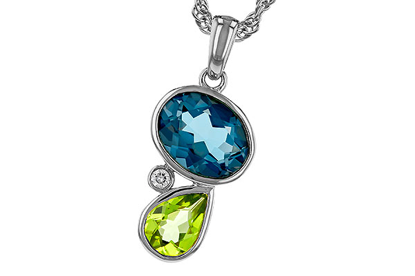 C320-72129: NECKLACE 2.43 SEMI-PREC (PER,LBT) 2.45 TGW