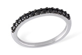 D231-57611: LDS WED RG .29 BLK DIAS TW