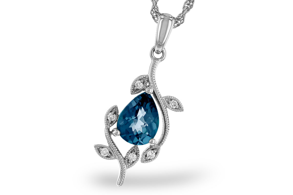 D320-67602: NECK 1.20 LONDON BLUE TOPAZ 1.25 TGW (8x6MM LBT)