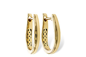 D320-69429: GOLD EARRINGS (15MM)