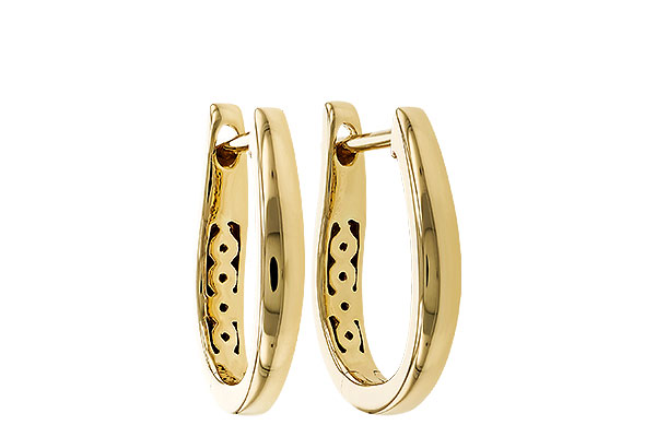 D320-69429: GOLD EARRINGS (15MM)