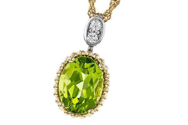 D320-71247: NECKLACE 1.22 PERIDOT 1.25 TGW (8x6MM OV)