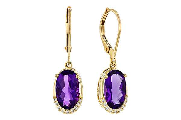 D320-71266: EARRINGS 2.70 TW AMETHYST 2.78 TGW (10x6MM OV)