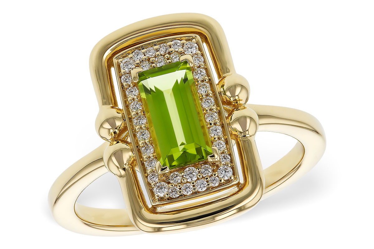 D320-72102: LDS RG .72 PERIDOT .84 TGW (8x4MM PER)