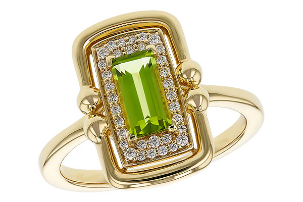 D320-72102: LDS RG .72 PERIDOT .84 TGW (8x4MM PER)