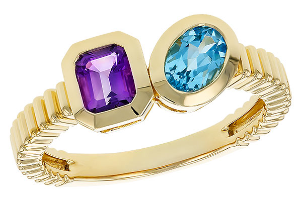 D320-72111: LDS RG .82 TW SEMI-PRECIOUS (AMY,SWISS BT)