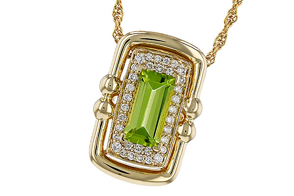 D320-72120: NECKLACE .72 PERIDOT .84 TGW (8x4MM PER)