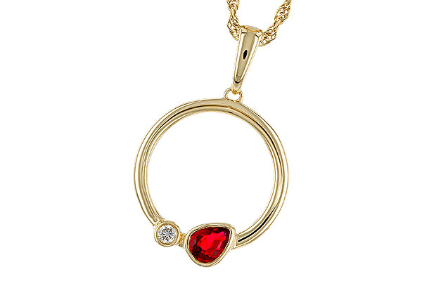 E320-65793: NECKLACE .24 RUBY .26 TGW