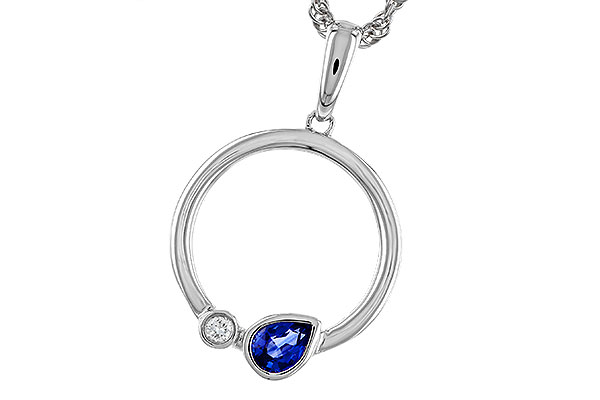 E320-65802: NECKLACE .26 SAPPHIRE .28 TGW