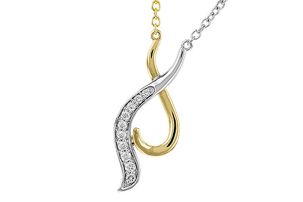 E320-68511: NECKLACE .10 TW (18")