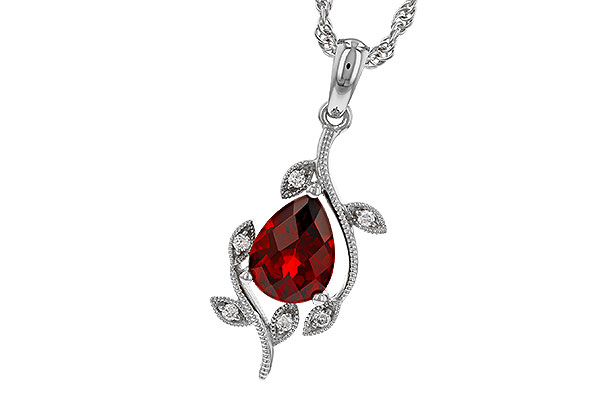 E320-70293: NECKLACE 1.34 GARNET 1.39 TGW (8X6MM GAR)
