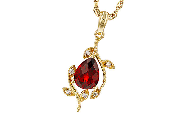 E320-70293: NECKLACE 1.34 GARNET 1.39 TGW (8X6MM GAR)
