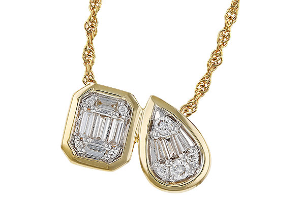 E320-71238: NECKLACE .17 BAG .25 TW