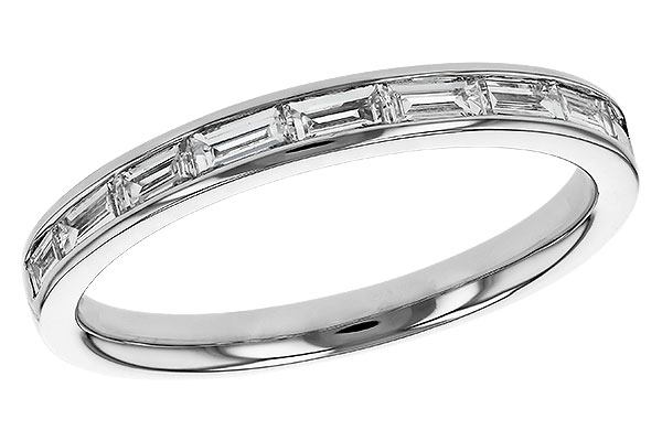 E321-54829: LDS DIA WED RG .44 TW BAGUETTES