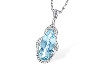 F236-14847: NECK 3.97 AQUAMARINE 4.20 TGW