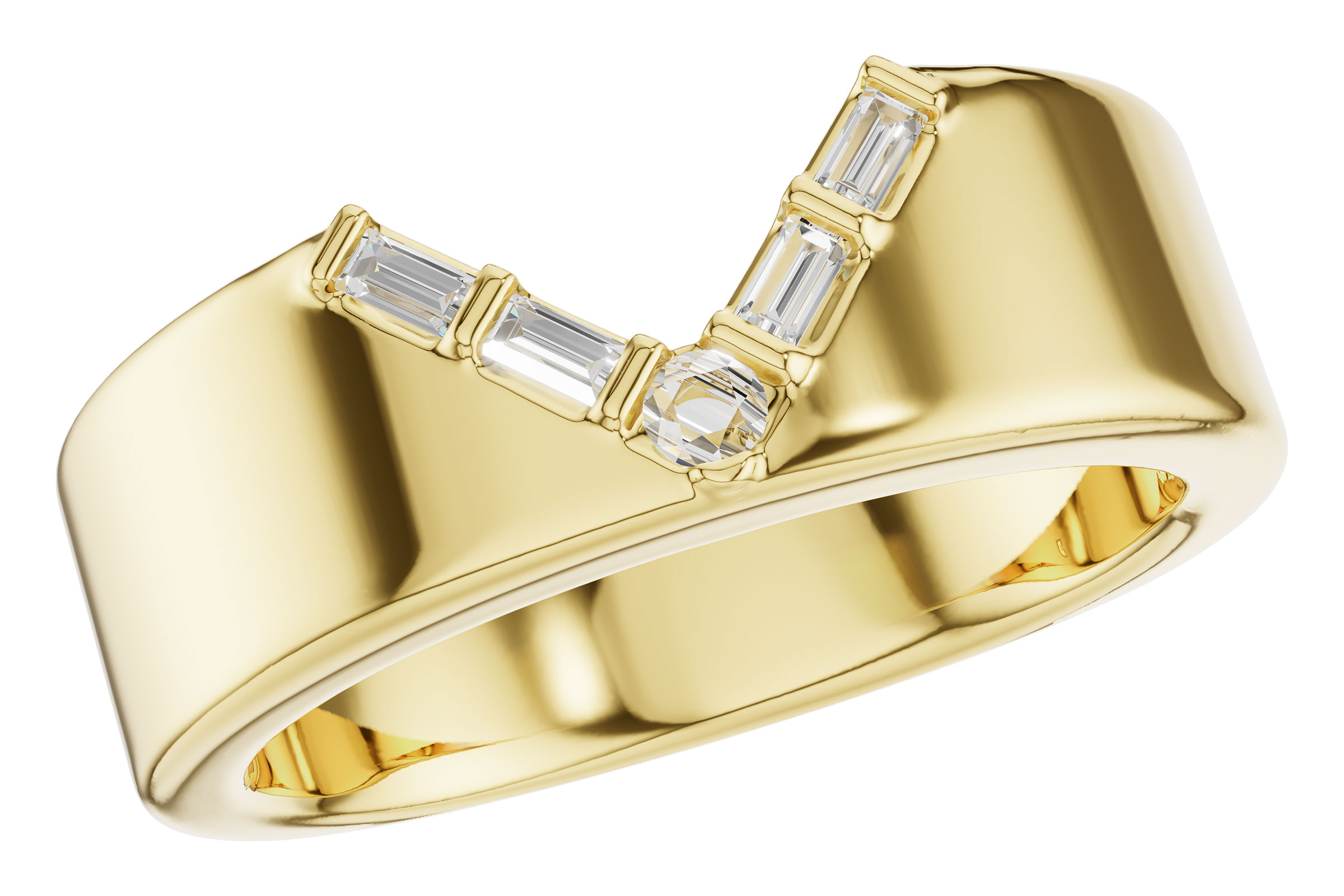 F321-55756: LDS DIA WED RG .07 BAGUETTE .11 TW