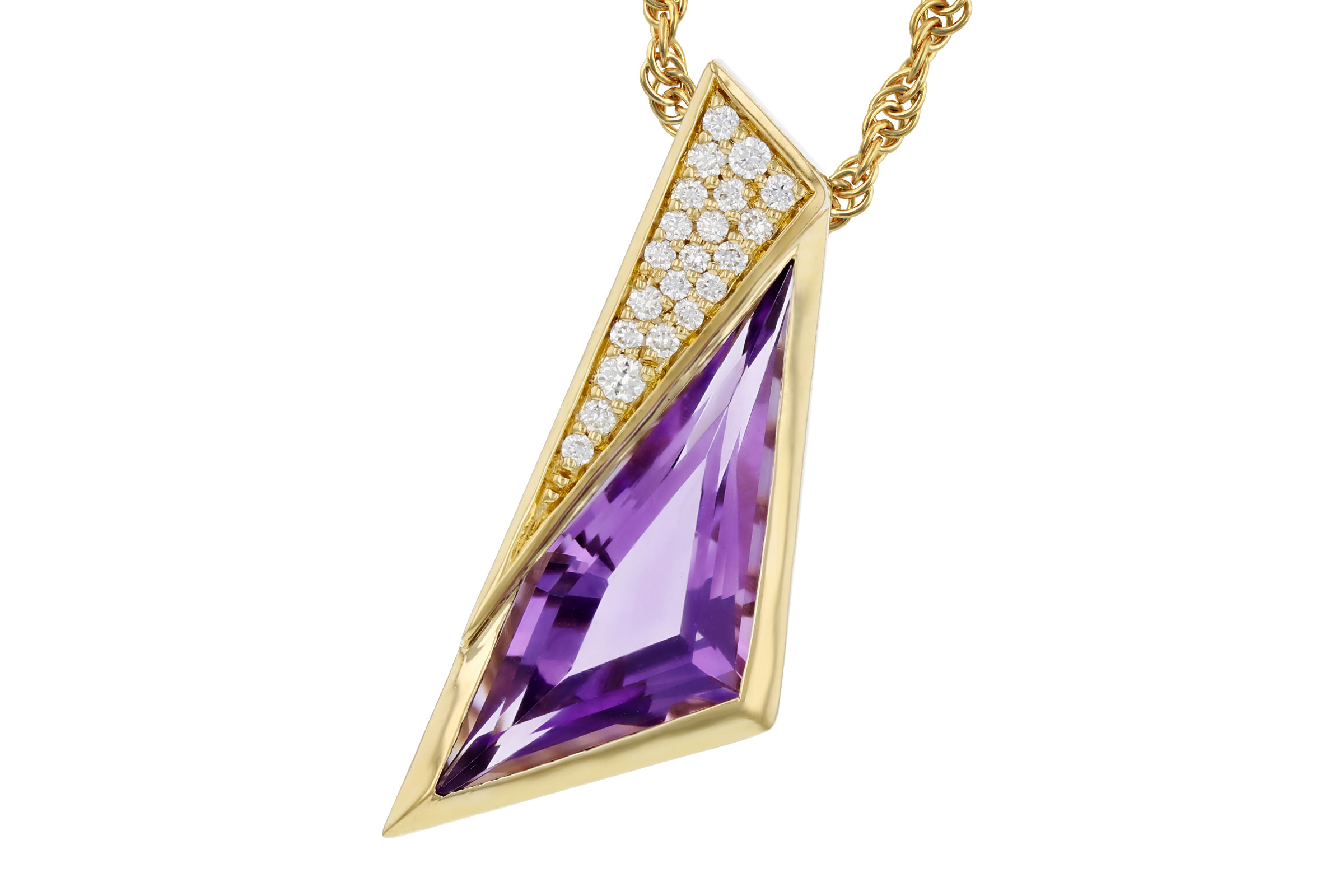F321-56693: NECKLACE 2.24 AMETHYST 2.33 TGW