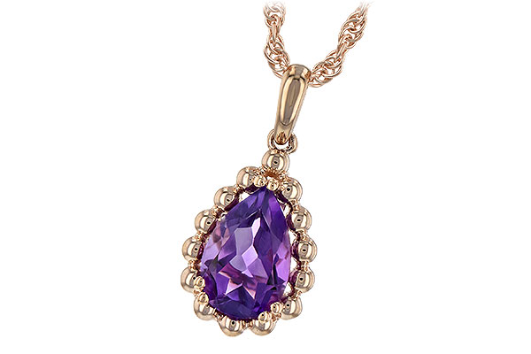 G235-22156: NECKLACE 1.06 CT AMETHYST