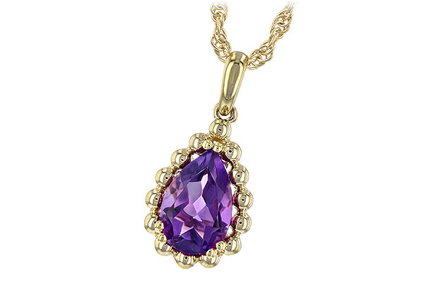 G235-22156: NECKLACE 1.06 CT AMETHYST