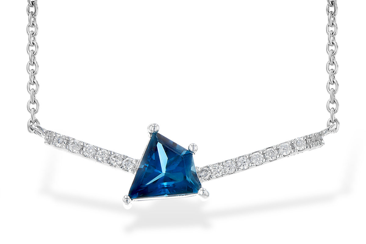 G236-15738: NECK .87 LONDON BLUE TOPAZ .95 TGW