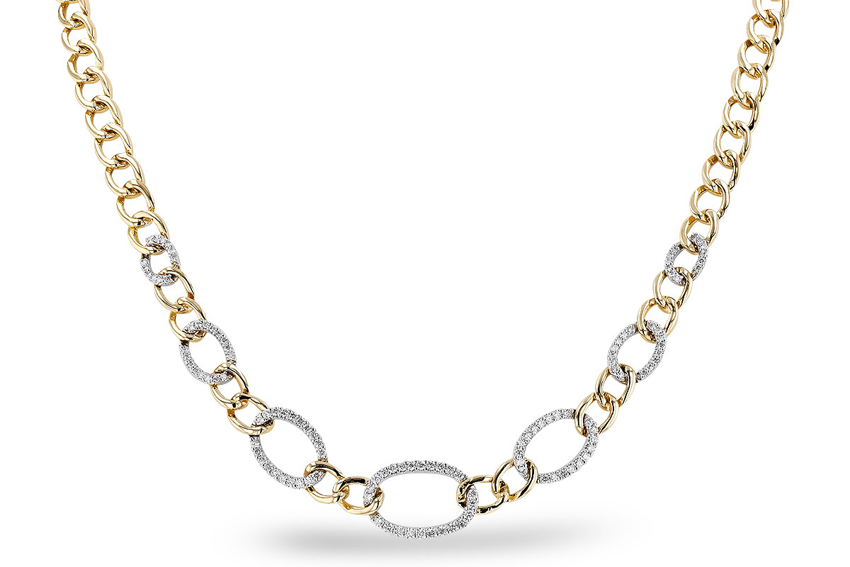 G319-73974: NECKLACE 1.15 TW (17")