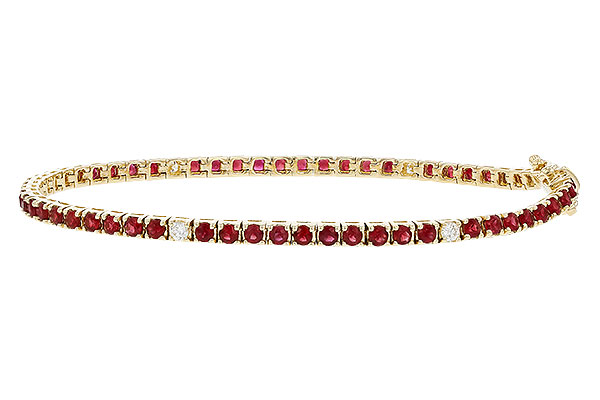 G320-64902: BRACELET 3.04 RUBY 3.29 TGW (7")