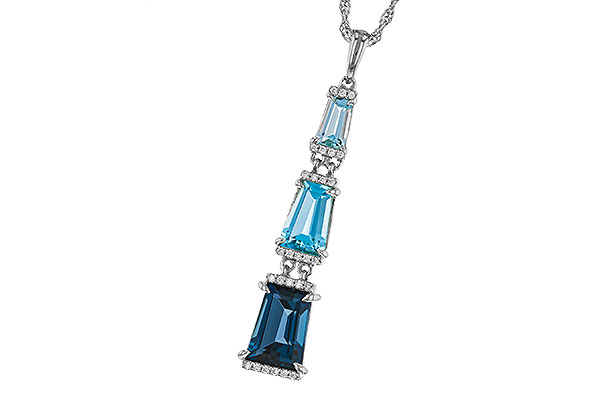 G320-67574: NECKLACE 2.60 TW BLUE TOPAZ 2.65 TGW