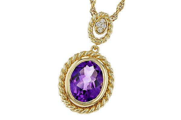 G320-72120: NECKLACE 1.38 AMETHYST 1.40 TGW (9x7MM AMY)