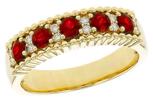 G320-72156: LDS WED RG .60 TW RUBY .72 TGW