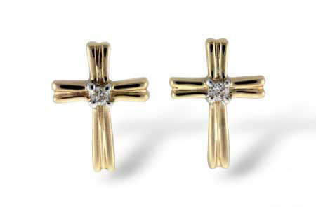 H046-16674: EARRINGS .03 TW