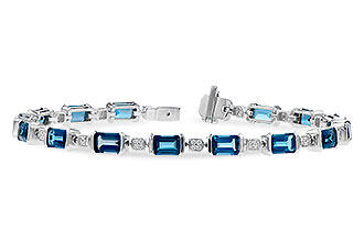 H318-83947: BRACELET 7.90 LONDON BLUE TOPAZ 8.13 TGW