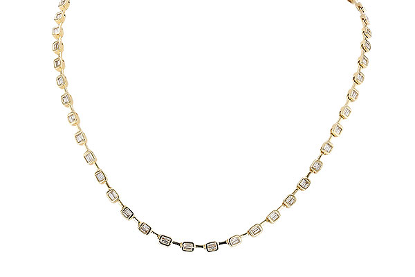 H319-77583: NECKLACE 2.05 TW BAGUETTES (17 INCHES)