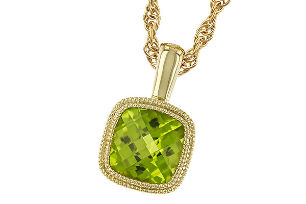 H319-78538: NECKLACE .95 CT PERIDOT