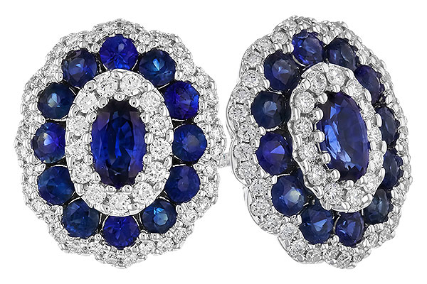 H319-81256: EARR 1.77 TW SAPPHIRE 2.24 TGW (5x3MM SAPP)