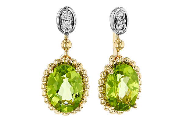 H320-71247: EARR 1.36 TW PERIDOT 1.42 TGW (7x5MM OV)