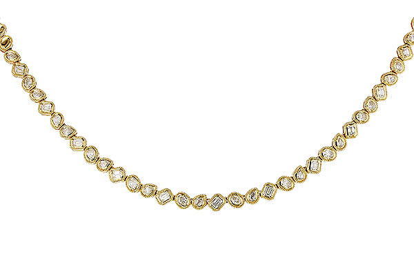 H320-71256: NECKLACE 2.25 TW FANCY CUT DIAS (17.25")