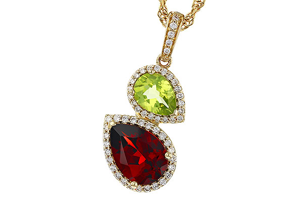 H320-72129: NECKLACE 2.74 SEMI-PREC (GAR,PER) 2.95 TGW
