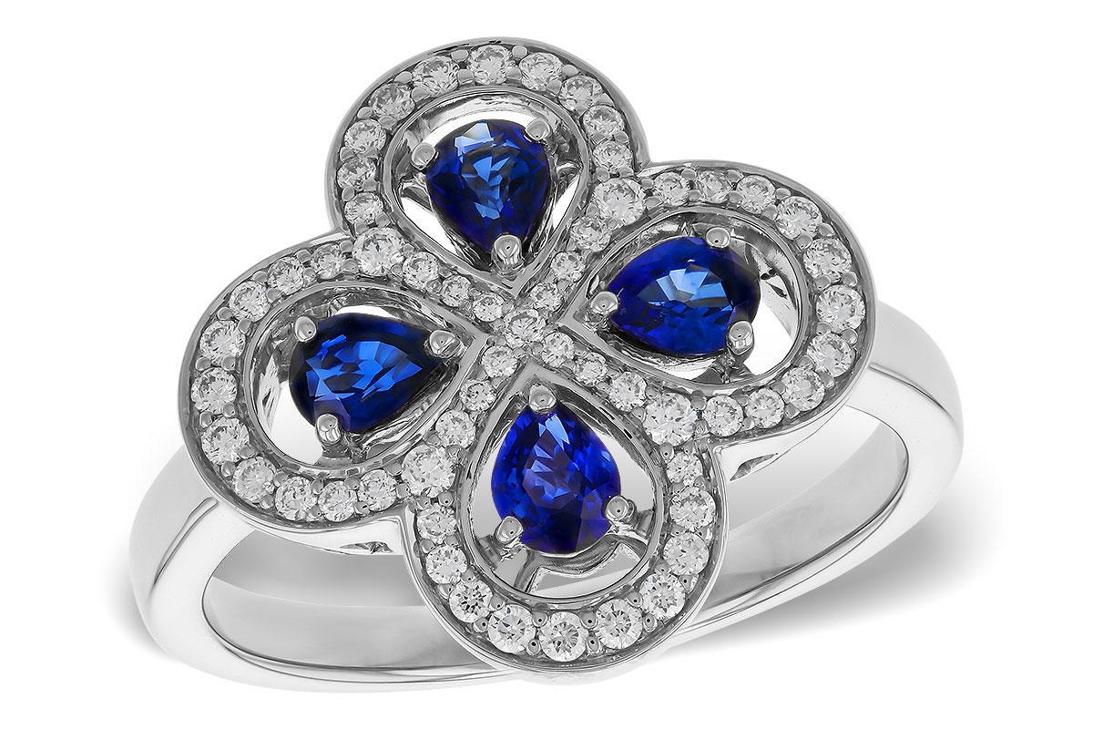 K320-69411: LDS RG .68 TW SAPPHIRE .96 TGW