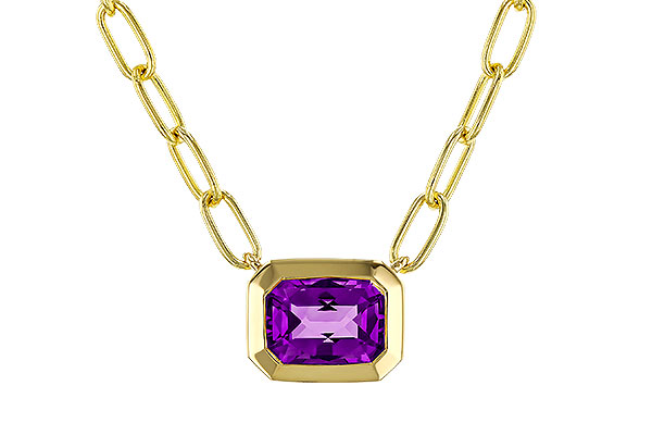 K320-69438: NECKLACE .82 AMETHYST (18")