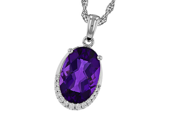 K320-72092: NECKLACE 2.70 AMETHYST 2.76 TGW (12x8MM OV)